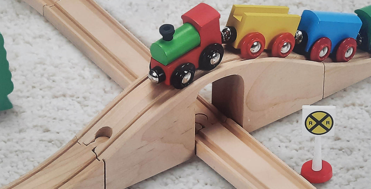 Maxim Wooden Train Set - Basic| Ozzy Educational Toys