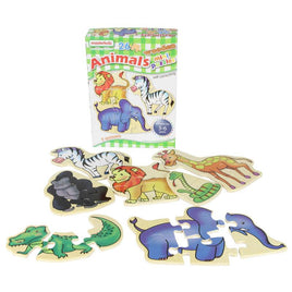 Wooden Puzzle Set - Wild Animals - Masterkidz