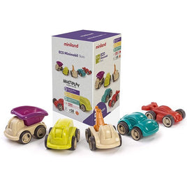 Eco Mini Mobil - 12cm - Set of 5 - Miniland