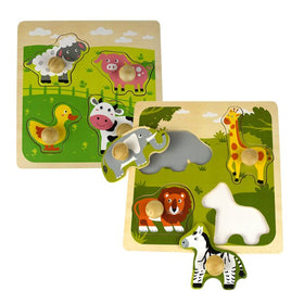 Knob Animal Puzzle Set