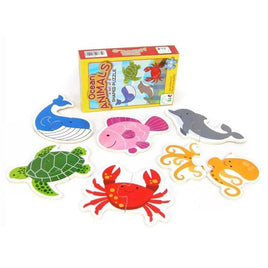 Wooden Ocean Animals - Shaped Puzzle - Set of 6