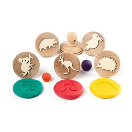 Wooden Dough Stampers - Australian Animals