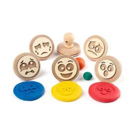 Wooden Dough Stampers - Emotions