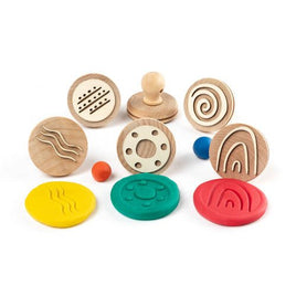 Wooden Dough Stampers - Indigenous Nature Symbols