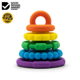 Stacker & Teether - Rainbow - Jellystone Silicon Play