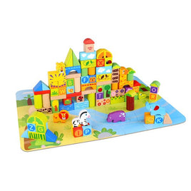 Wooden Blocks - Jungle Scene 135pce