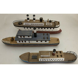 Deluxe Wooden Boats - Set of 3