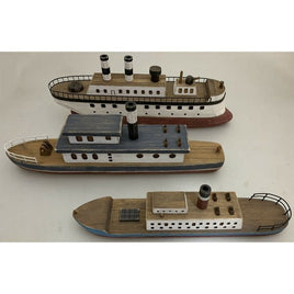 Deluxe Wooden Boats - Set of 3 - by Papoose Toys