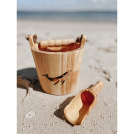 Wooden Bucket & Scoop