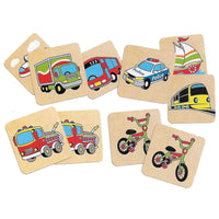 
              Wooden Transport Memory Game
            
