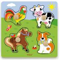 
              Larger Knob Animal Puzzle Set
            