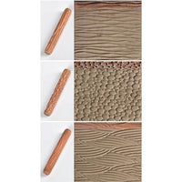 
              Wooden Clay Pattern Rollers - Set of 5
            