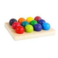 
              Wooden Rainbow Ball Match
            