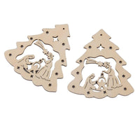 
              Wooden Nativity Decorations - 8cm 10Pack
            