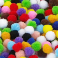 
              Pom Poms Assorted Colours 15mm - 500 pieces
            