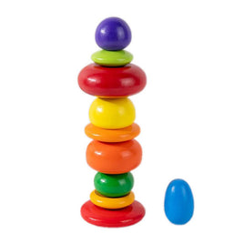 Stacking Wooden Stones - 10pce
